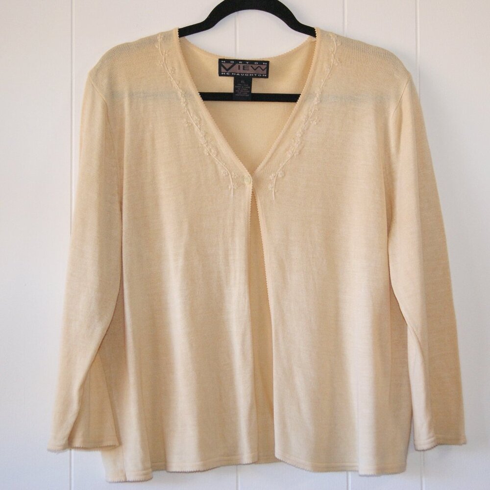 Norton McNaughton View || Women's Yellow Sweater || Size XL